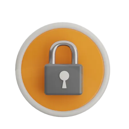 Lock  3D Icon