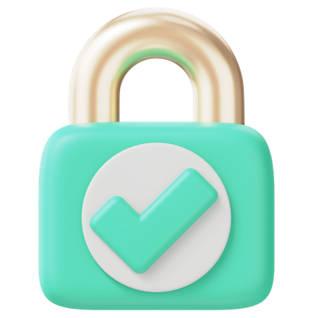 Lock  3D Icon