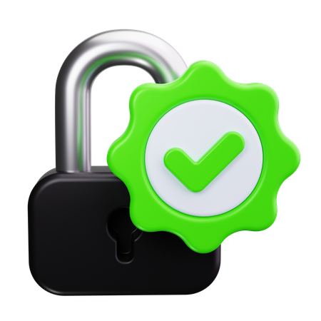 Lock  3D Icon