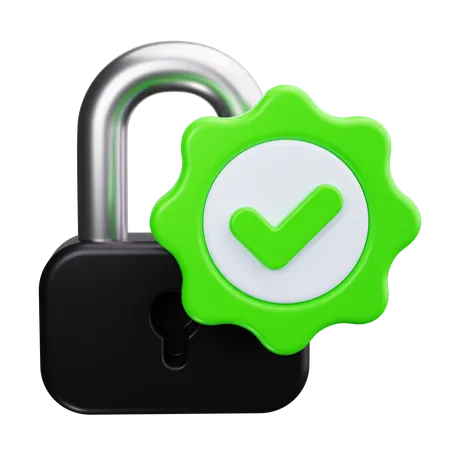 Lock  3D Icon