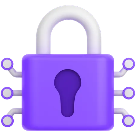 Lock  3D Icon