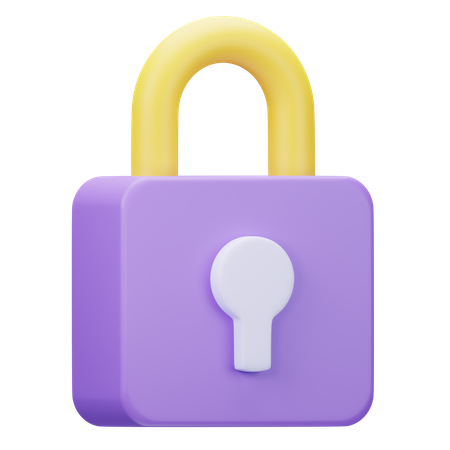 Lock  3D Icon