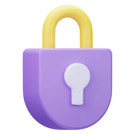 Lock  3D Icon