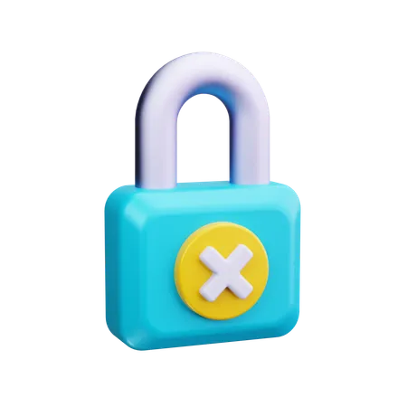 Lock  3D Icon