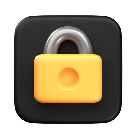 Lock  3D Icon