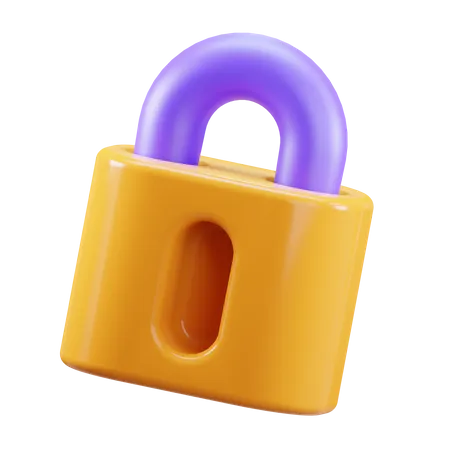 Lock  3D Icon