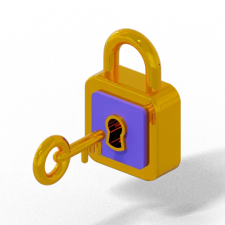 Lock  3D Icon