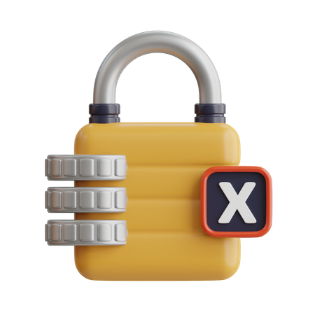 Lock  3D Icon