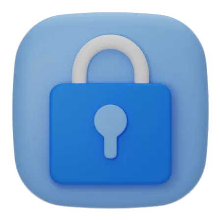 Lock  3D Icon