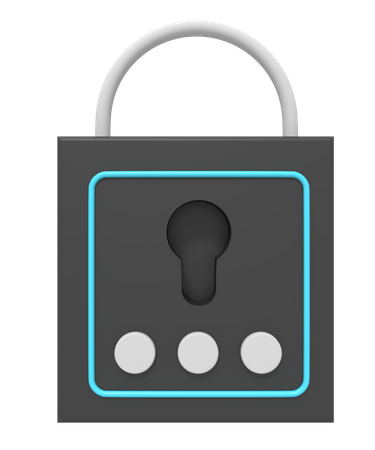 Lock  3D Icon