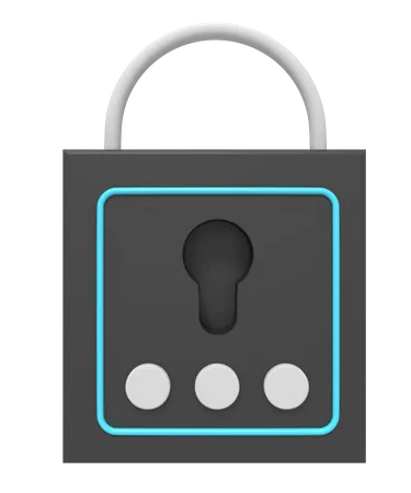 Lock  3D Icon