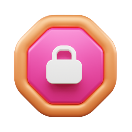 Lock  3D Icon