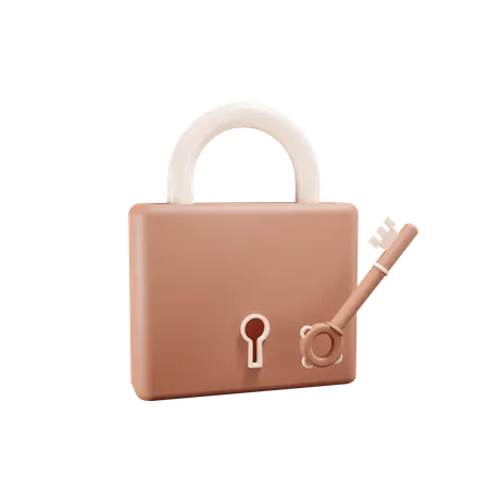 Lock  3D Icon