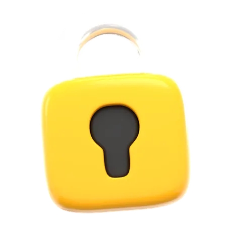 Lock  3D Icon