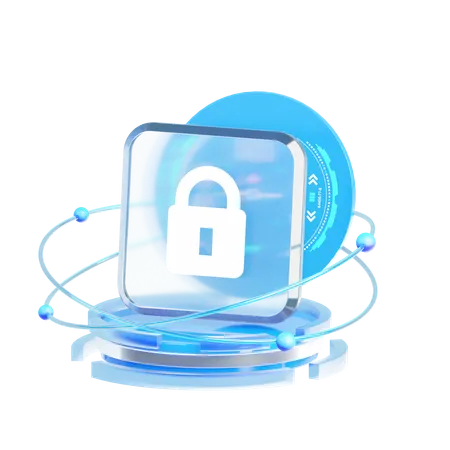 Lock  3D Icon