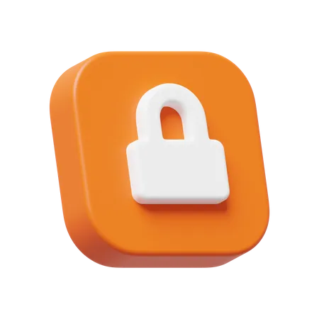 Lock  3D Icon