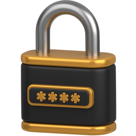 Lock  3D Icon