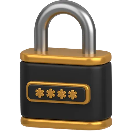 Lock  3D Icon