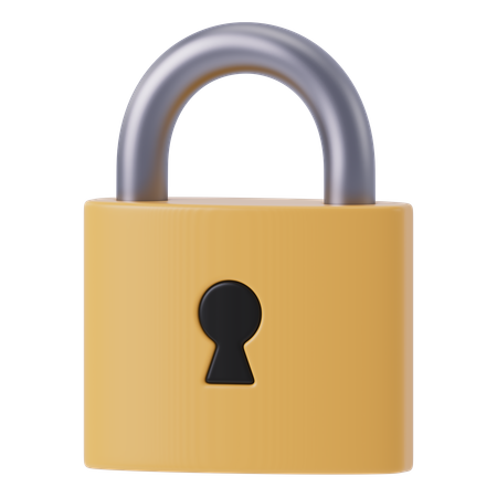 Lock  3D Icon