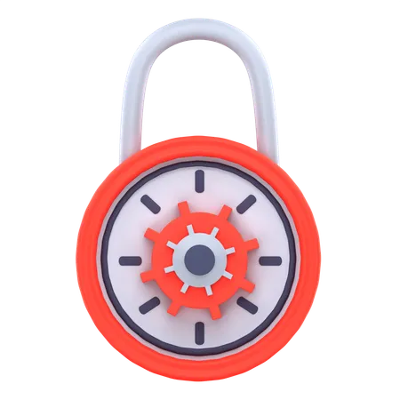 Lock  3D Icon