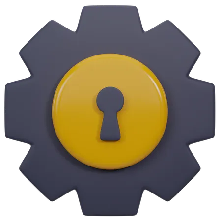 Lock  3D Icon