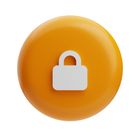 Lock  3D Icon