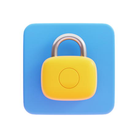 Lock  3D Icon