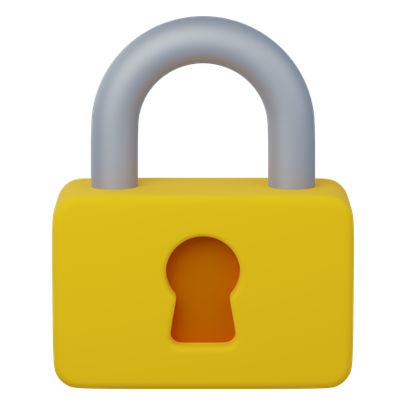 Lock  3D Icon