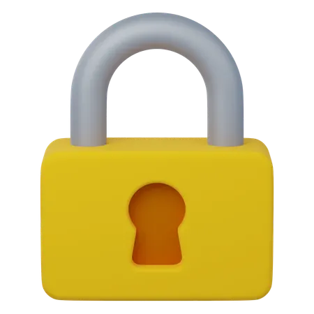 Lock  3D Icon