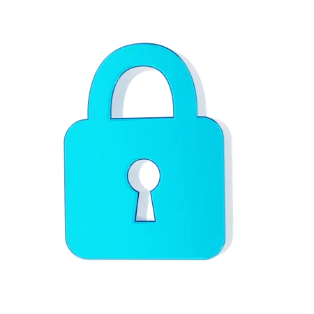 Lock  3D Icon