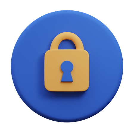 Lock  3D Icon