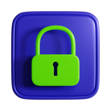 Lock  3D Icon