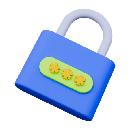 Lock  3D Icon