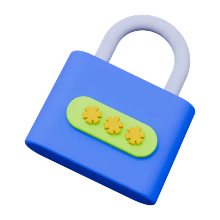 Lock  3D Icon