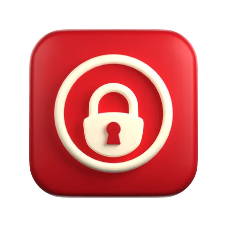 Lock  3D Icon