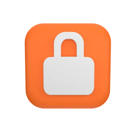 Lock  3D Icon