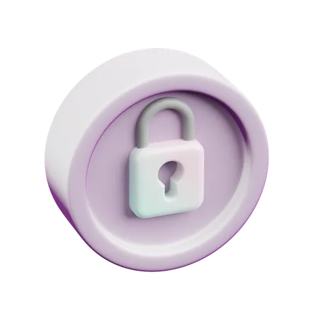 Lock  3D Icon