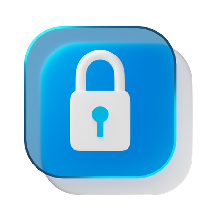 Lock  3D Icon