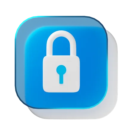 Lock  3D Icon