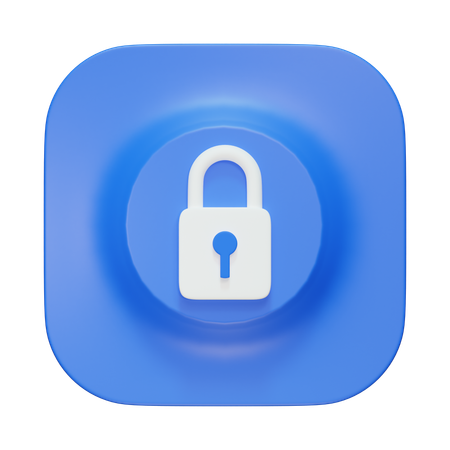 Lock  3D Icon