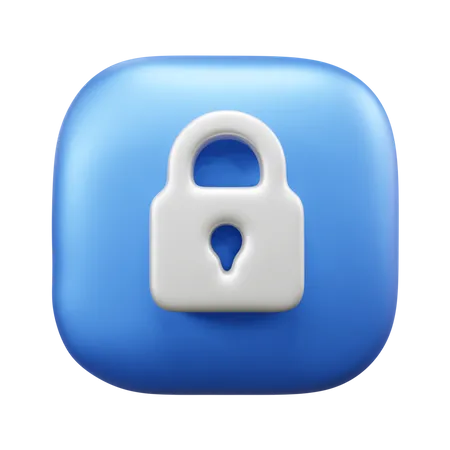 Lock  3D Icon