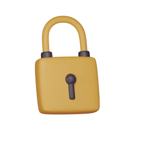 Lock  3D Icon