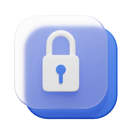 Lock  3D Icon