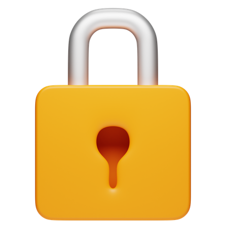 Lock  3D Icon