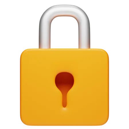 Lock  3D Icon