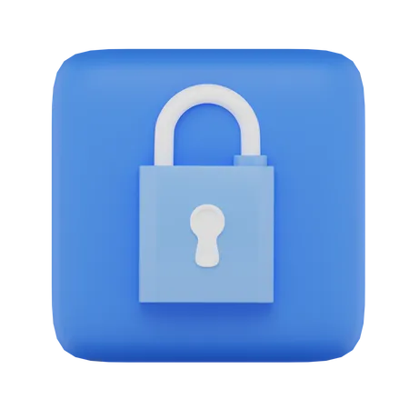 Lock  3D Icon