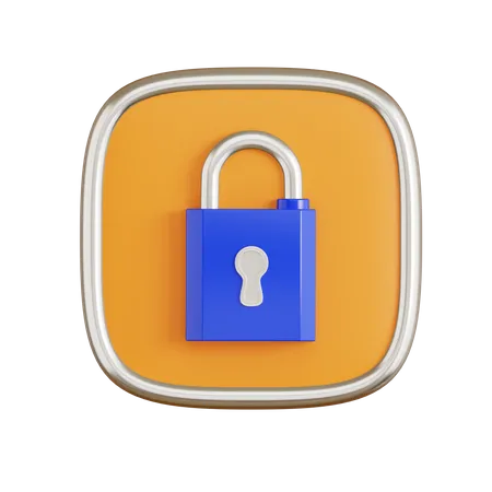 Lock  3D Icon