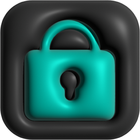 Lock  3D Icon