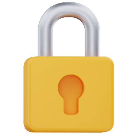Lock  3D Icon