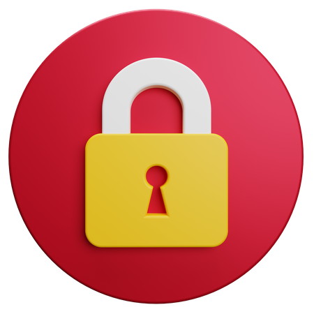 Lock  3D Icon